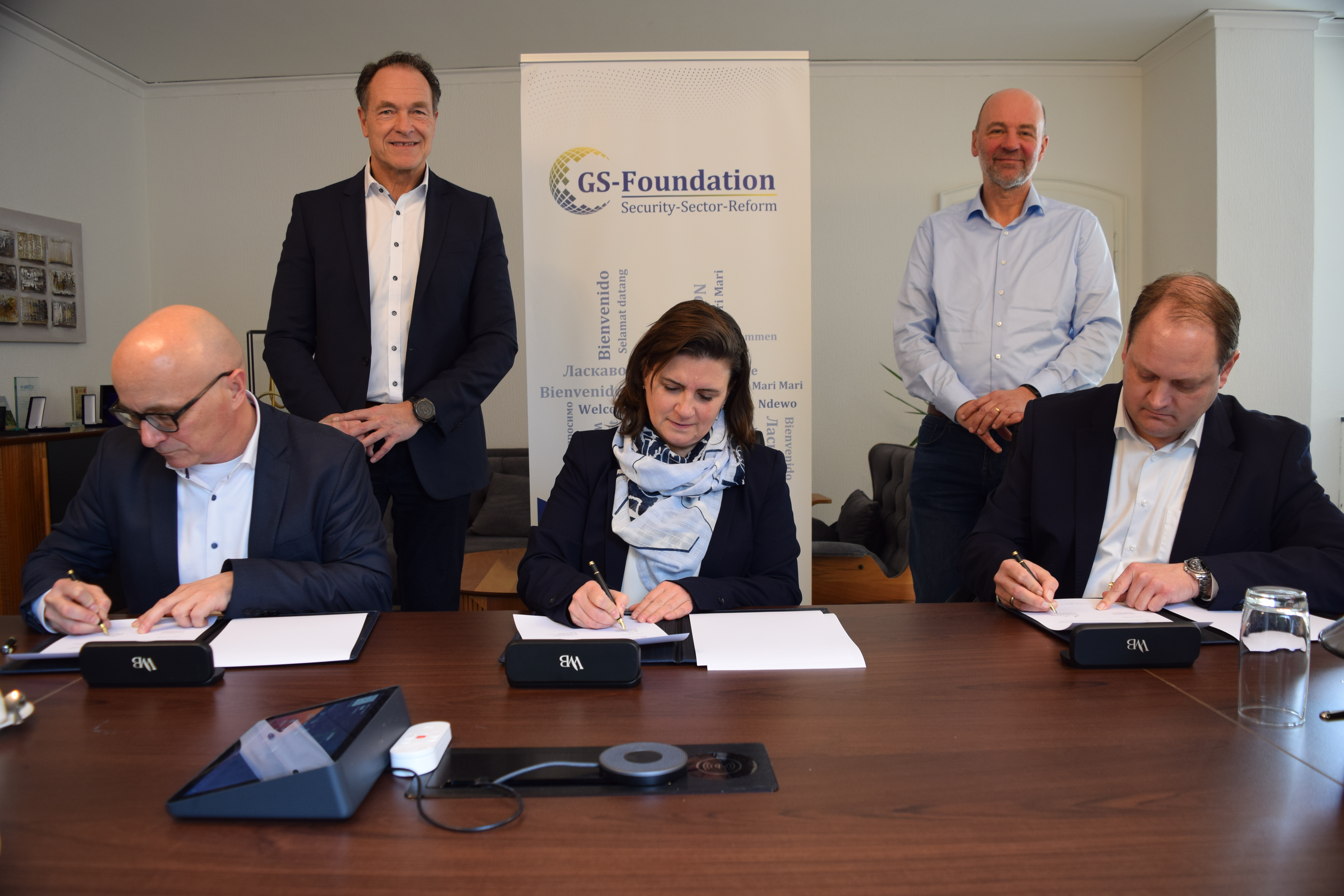 Unterzeichnung Memorandum of Understanding zwischen GS-Foundation, TCRH und TBW
